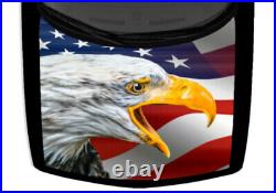 Patriotic Bald Eagle American Flag USA Truck Hood Wrap Vinyl Car Graphic Decal