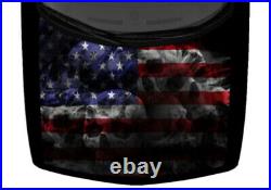 Patriotic Skulls American Flag USA Decal Truck Car Graphic Hood Wrap Vinyl 58x65