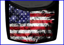 Patriotic Smoke American Flag USA Decal Truck Car Graphic Hood Wrap Vinyl 58x65