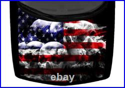 Patriotic USA Skulls American Flag Decal Car Truck Graphic Hood Vinyl Wrap 58x65
