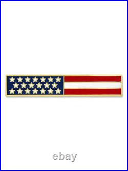 PinMart's American Flag USA Citation Bar Police Officer Firefighter Lapel Pin