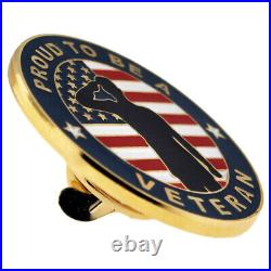 PinMart's Made in USA Veteran American Flag Enamel Lapel Pin