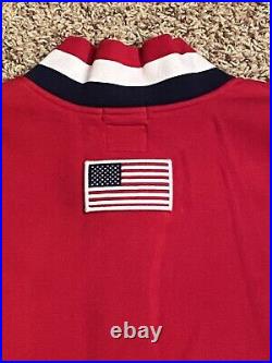 Polo Ralph Lauren 2018 Olympic 1/4 Zip Fleece Jacket Team USA Womens Size M