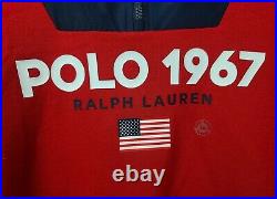 Polo Ralph Lauren American Flag USA 1967 Colorblocked Pullover Sweatshirt Hoodie