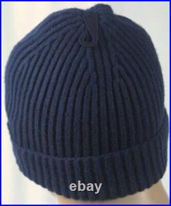 Polo Ralph Lauren Collectable Navy Blue American Flag Wool Beanie Hat NWT