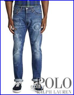 Polo Ralph Lauren Men's Jeans RL67 The Sullivan Slim Varsity Collegiate 36 x 32