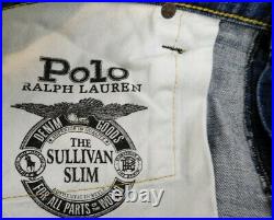 Polo Ralph Lauren Men's Jeans RL67 The Sullivan Slim Varsity Collegiate 36 x 32