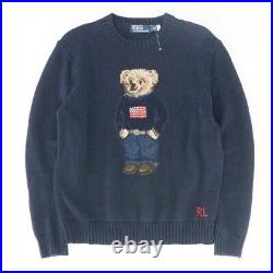 Polo Ralph Lauren Men's Polo Bear Sweater American USA Flag- new witho tags medium