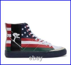Polo Ralph Lauren Men's Solomon USA American Flag High Top Shoes Size 10.5 NEW