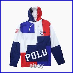 Polo Ralph Lauren Mens Chariots USA Stadium Hooded Lightweight Jacket L BNWT New
