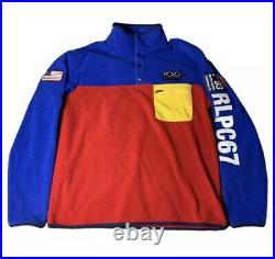 Polo Ralph Lauren Mens Hi Tech CP 93 Snap Fleece Sweatshirt Pullover Sz XXL New