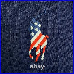 Polo Ralph Lauren Mens Large Short Sleeve America USA Rare Flag Big Pony Shirt