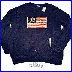 Polo Ralph Lauren Mens Sweater Our Banner of Glory American Flag USA Eagle XXL