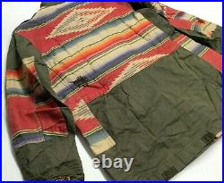 Polo Ralph Lauren Military Army Repair Patchwork Southwestern Aztec Field Jacket