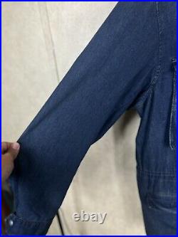 Polo Ralph Lauren NWT Men's Size XXL Denim Field Jacket USA Flag Military Patch