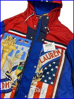 Polo Ralph Lauren Olympic Chariots Of Fire Long Marsh Jacket Coat Flag Large L
