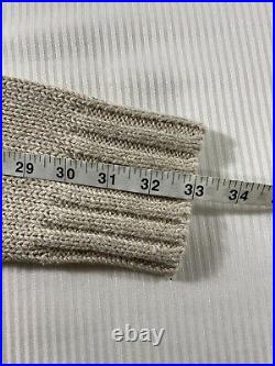 Polo Ralph Lauren RL-67 USA American Flag Mock Neck Knit Sweater Beige Mens S
