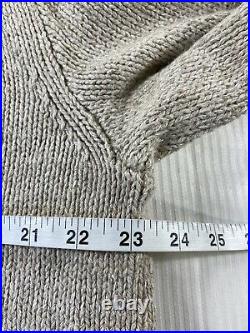 Polo Ralph Lauren RL67 USA American Flag Mock Neck Sweater Beige NWT Womens XL