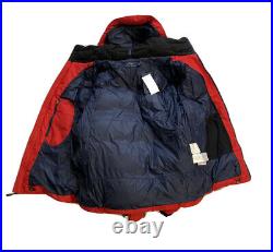 Polo Ralph Lauren Tyrol Big Pony Hooded Down Fill Puffer Jacket Red NWT Mens L