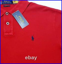 Polo Ralph Lauren USA AMERICAN Mens Size XL Embroidered Red Polo Shirt $198