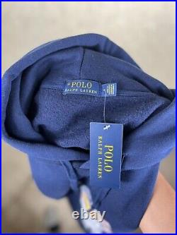 Polo Ralph Lauren USA American Flag Bear Hoodie Sweatshirt NWT Men's Size Medium
