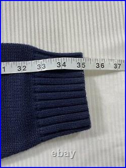 Polo Ralph Lauren USA American Flag Crewneck Knit Sweater Navy NWT Mens XXL
