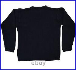 Polo Ralph Lauren USA American Flag RL Knit Cotton Sweater Navy Blue Men's XL