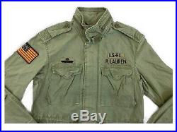 Polo Ralph Lauren USA US RL Flag American Military Field Army Hooded Jacket M