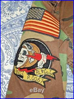 Polo Ralph Lauren Unisex M65 USA Army Camo American Flag Skull Bomb Jacket