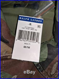 Polo Ralph Lauren Unisex M65 USA Army Camo American Flag Skull Bomb Jacket