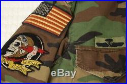 Polo Ralph Lauren Unisex M65 USA Army Camo American Flag Skull Bomb Jacket sz M