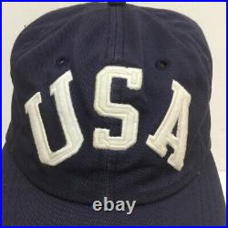 Polo Sport USA Ralph Lauren American Flag Cap Hat Navy Size L Vintage