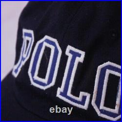 Polo Sport USA Ralph Lauren American Flag Cap Hat Vintage Navy Medium 58cm