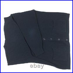 RALPH LAUREN BLACK LABEL Wool Knit Long Sleeve Cardigan Sweater Jacket Size XL