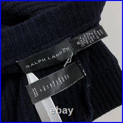 RALPH LAUREN BLACK LABEL Wool Knit Long Sleeve Cardigan Sweater Jacket Size XL