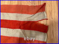 RARE! Antique 45 Star 1890-1908 AMERICAN U. S. Flag 48x 80