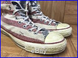 RARE Converse John Varvatos CT AS Vintage Distressed American Flag Sz 8.5 USA