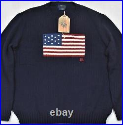 Ralph Lauren Flag Sweater Polo Iconic American Flag Size XXL NWT $248