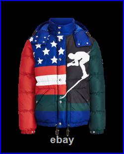 Ralph Lauren Polo 1992 USA Flag 650 Down Downhill Skier Jacket S New $698