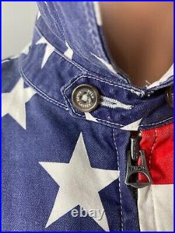 Ralph Lauren polo men's American flag full zip Harrington jacket size M NWT