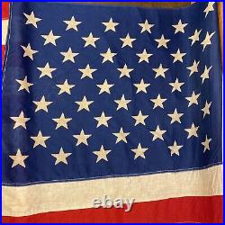 Rare 1959 VTG Dettras Everwear Bunting Cotton 50 Stars 3 x 5 USA American Flag