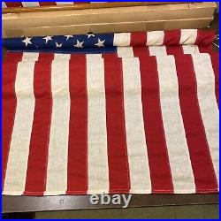 Rare 1959 VTG Dettras Everwear Bunting Cotton 50 Stars 3 x 5 USA American Flag