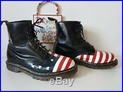 Rare American USA Flag stars and stripes Dr. Martens England UK 11 EU 46 US 12