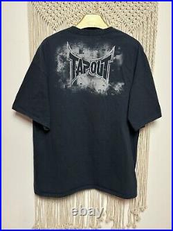 Rare TAPOUT T-shirt Size XXL Usa Graphic Tee American Flag Patriotic UFC Fight