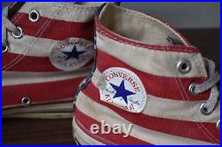 Rare Vintage Made in USA Converse All Star Hi Men's 10 US American Flag Chuck