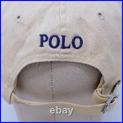 Rare Vintage POLO RALPH LAUREN USA American Flag Spell Out Strapback Hat Cap 90s