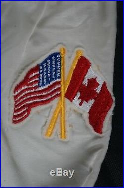 Rare Vintage STARTER USA American Canada Flag 1984 Olympics Satin Jacket 80s XL