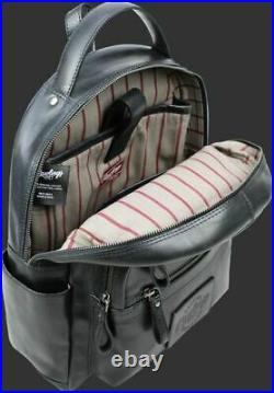 Rawlings Men's Frankie Medium Black Top Handle Bag Leather Backpack