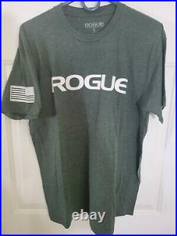 Rogue Fitness T Shirt Lot of 5 Size L Tees American Flag and Frankenstein VGC