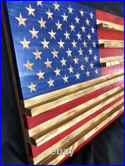 Rustic Military, Border Patrol America Thin Red Line Coin Display Rack Holder